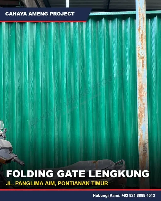 Folding gate lengkung, unggahan @cahayaamengproject